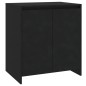 vidaXL Aparador de 3 piezas madera manufacturada negro vidaXL Aparador de 3 piezas madera manufacturada negro
