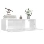 vidaXL Set de muebles de salón 8 pzas madera ingeniería blanco brillo