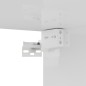 vidaXL Set de muebles de salón 8 pzas madera ingeniería blanco brillo