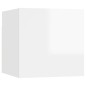 vidaXL Set de muebles de salón 5 pzas madera ingeniería blanco brillo vidaXL Set de muebles de salón 5 pzas madera ingeniería blanco brillo