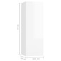 vidaXL Set de muebles de salón 5 pzas madera ingeniería blanco brillo vidaXL Set de muebles de salón 5 pzas madera ingeniería blanco brillo