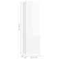 vidaXL Set de muebles de salón 4 pzas madera ingeniería blanco brillo vidaXL Set de muebles de salón 4 pzas madera ingeniería blanco brillo