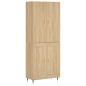 vidaXL Aparador alto madera contrachapada color roble 69,5x34x180 cm vidaXL Aparador alto madera contrachapada color roble 69,5x34x180 cm