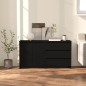 vidaXL Aparador de 2 piezas madera manufacturada negro vidaXL Aparador de 2 piezas madera manufacturada negro