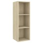 vidaXL Muebles de pared de TV 5 pzas madera contrachapada color roble
