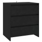 vidaXL Aparador de 2 piezas madera manufacturada negro vidaXL Aparador de 2 piezas madera manufacturada negro