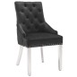 vidaXL Sillas de comedor 6 unidades terciopelo negro vidaXL Sillas de comedor 6 unidades terciopelo negro