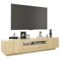 vidaXL Armario TV con luces LED color roble Sonoma 180x35x40 cm
