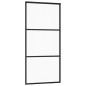 vidaXL Puerta corredera con herrajes ESG vidrio y aluminio 90x205 cm vidaXL Puerta corredera con herrajes ESG vidrio y aluminio 90x205 cm