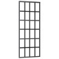 vidaXL Puerta corredera con herrajes ESG vidrio y aluminio 76x205 cm vidaXL Puerta corredera con herrajes ESG vidrio y aluminio 76x205 cm