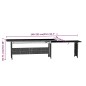 vidaXL Set de muebles de jardín 3 pzas y cojines ratán sintético gris vidaXL Set de muebles de jardín 3 pzas y cojines ratán sintético gris