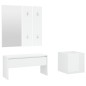 vidaXL Set de muebles de recibidor madera contrachapada blanco brillo vidaXL Set de muebles de recibidor madera contrachapada blanco brillo