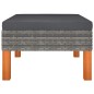 vidaXL Set de muebles de jardín 6 pzas ratán sintético eucalipto gris vidaXL Set de muebles de jardín 6 pzas ratán sintético eucalipto gris