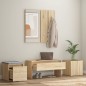 vidaXL Juego de muebles de recibidor madera contrachapada roble Sonoma vidaXL Juego de muebles de recibidor madera contrachapada roble Sonoma