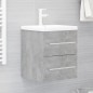 vidaXL Mueble con lavabo madera de ingeniería gris hormigón vidaXL Mueble con lavabo madera de ingeniería gris hormigón