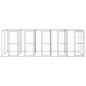 vidaXL Perrera de exterior de acero galvanizado 12,1 m² vidaXL Perrera de exterior de acero galvanizado 12,1 m²