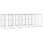 vidaXL Perrera de exterior de acero galvanizado 12,1 m² vidaXL Perrera de exterior de acero galvanizado 12,1 m²