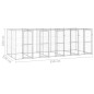 vidaXL Perrera de exterior de acero galvanizado 12,1 m² vidaXL Perrera de exterior de acero galvanizado 12,1 m²
