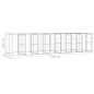 vidaXL Perrera de exterior de acero galvanizado 16,94 m² vidaXL Perrera de exterior de acero galvanizado 16,94 m²