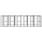 vidaXL Perrera de exterior de acero con techo 14,52 m²