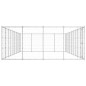 vidaXL Perrera de exterior de acero galvanizado 43,56 m² vidaXL Perrera de exterior de acero galvanizado 43,56 m²