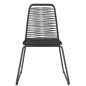 vidaXL Juego de comedor para jardín 5 piezas negro vidaXL Juego de comedor para jardín 5 piezas negro