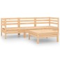 vidaXL Juego de muebles de jardín 4 piezas madera de pino maciza vidaXL Juego de muebles de jardín 4 piezas madera de pino maciza