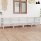 vidaXL Juego de muebles de jardín 4 piezas madera maciza pino blanco vidaXL Juego de muebles de jardín 4 piezas madera maciza pino blanco
