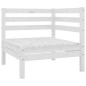 vidaXL Set de salón de jardín de 6 piezas blanco madera maciza de pino vidaXL Set de salón de jardín de 6 piezas blanco madera maciza de pino