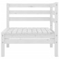 vidaXL Set de salón de jardín de 6 piezas blanco madera maciza de pino vidaXL Set de salón de jardín de 6 piezas blanco madera maciza de pino