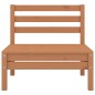 vidaXL Juego muebles de jardín 7 pzas madera maciza pino marrón miel vidaXL Juego muebles de jardín 7 pzas madera maciza pino marrón miel