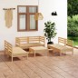 vidaXL Juego de muebles de jardín 7 piezas madera maciza de pino vidaXL Juego de muebles de jardín 7 piezas madera maciza de pino