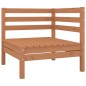 vidaXL Juego muebles de jardín 9 pzas madera maciza pino marrón miel vidaXL Juego muebles de jardín 9 pzas madera maciza pino marrón miel
