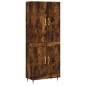 vidaXL Aparador alto madera contrachapada roble ahumado 69,5x34x180 cm vidaXL Aparador alto madera contrachapada roble ahumado 69,5x34x180 cm