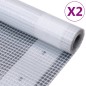 vidaXL Lonas de leno 2 unidades 260 g/m² 4x8 m blanca vidaXL Lonas de leno 2 unidades 260 g/m² 4x8 m blanca