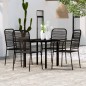 vidaXL Juego de comedor de jardín 5 piezas negro vidaXL Juego de comedor de jardín 5 piezas negro
