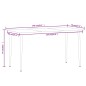 vidaXL Juego de comedor de jardín 5 piezas negro