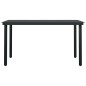 vidaXL Juego de comedor para jardín 7 piezas negro vidaXL Juego de comedor para jardín 7 piezas negro