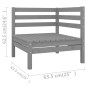 vidaXL Mesa y taburetes altos jardín 9 pzas madera maciza de pino gris vidaXL Mesa y taburetes altos jardín 9 pzas madera maciza de pino gris