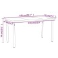 vidaXL Juego de comedor para jardín 7 piezas negro vidaXL Juego de comedor para jardín 7 piezas negro