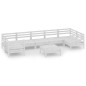 vidaXL Juego de muebles de jardín 8 piezas madera maciza de pino vidaXL Juego de muebles de jardín 8 piezas madera maciza de pino