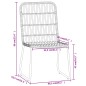 vidaXL Juego de comedor para jardín 3 piezas negro vidaXL Juego de comedor para jardín 3 piezas negro