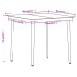 vidaXL Juego de comedor de jardín 5 piezas negro vidaXL Juego de comedor de jardín 5 piezas negro