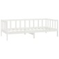 vidaXL Sofá cama con colchón madera de pino maciza blanco 90x200 cm vidaXL Sofá cama con colchón madera de pino maciza blanco 90x200 cm