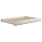 vidaXL Sofá cama extraíble madera maciza de pino blanco 2x(90x200) cm