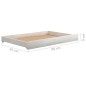 vidaXL Sofá cama extraíble madera maciza de pino blanco 2x(90x200) cm