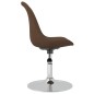 vidaXL Sillas de comedor giratorias 6 unidades tela marrón vidaXL Sillas de comedor giratorias 6 unidades tela marrón