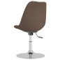 vidaXL Sillas de comedor giratorias 6 unidades tela color gris taupe vidaXL Sillas de comedor giratorias 6 unidades tela color gris taupe