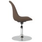vidaXL Sillas de comedor giratorias 6 unidades tela color gris taupe vidaXL Sillas de comedor giratorias 6 unidades tela color gris taupe