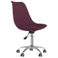 vidaXL Sillas de comedor giratorias 4 unidades tela morada